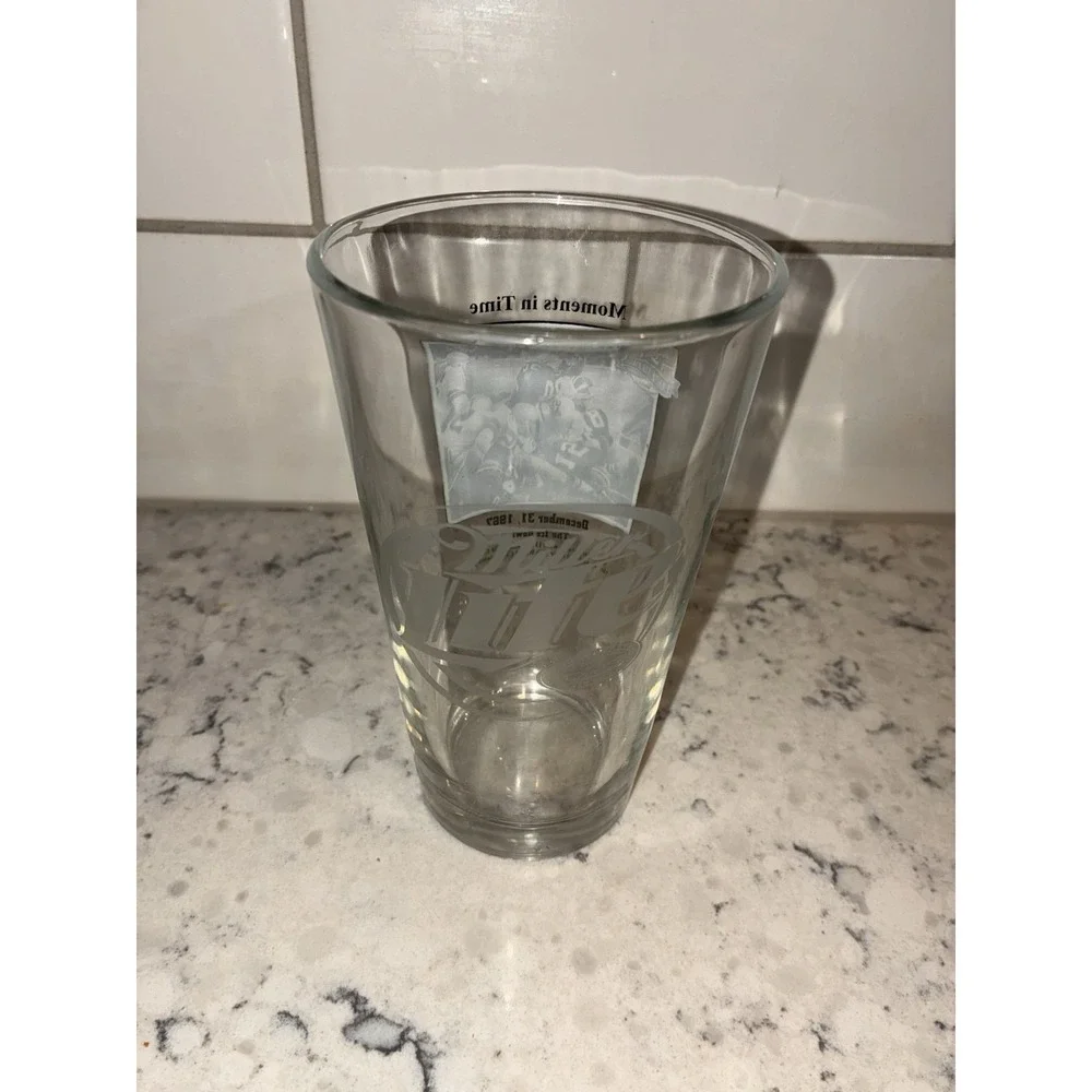 Packers Miller Lite Pint Beer Glass Ice Bowl 1967 Lambeau 50th‎